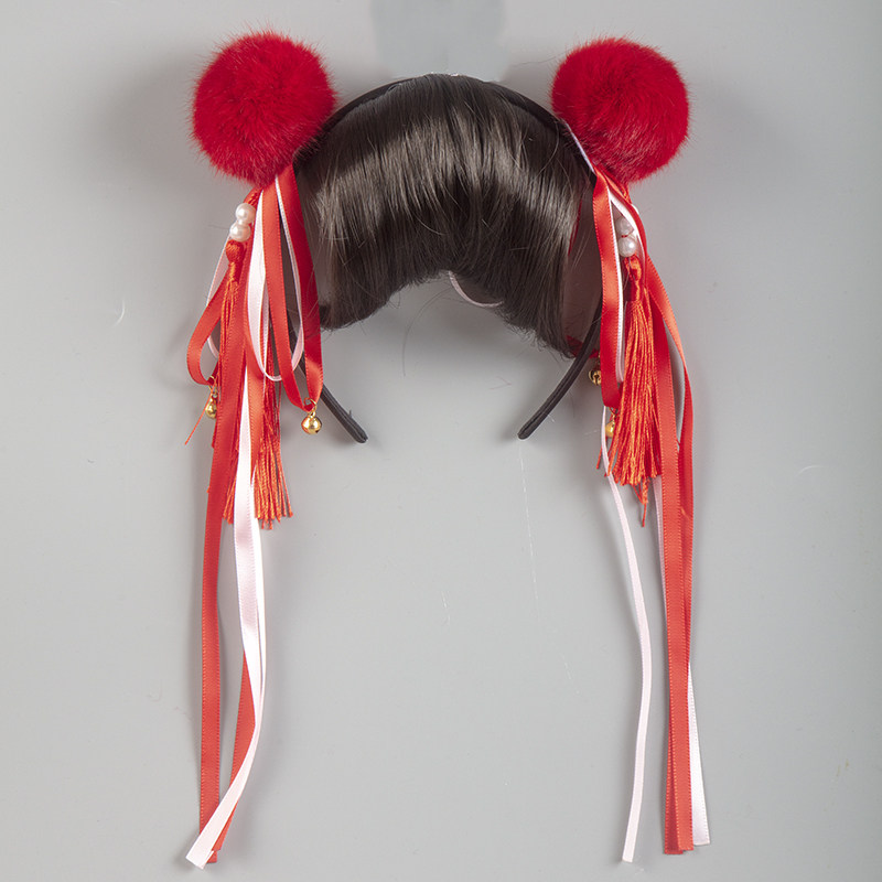 韩国可爱冬款儿童刘海cos发箍