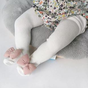 婴儿不勒腿可爱公主袜子秋冬春季纯棉儿童袜宝宝过膝长筒袜防蚊袜