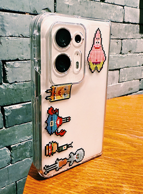 适用于oppofindn2手机壳OPPOfindn折叠屏个性保护套Findn卡通派大星创意防摔OPPOFINDN2透明硬壳