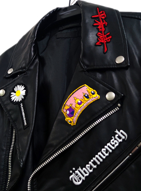 GD权志龙新专辑POWER服装帽子包包刺绣布贴ubermensch补丁贴配饰