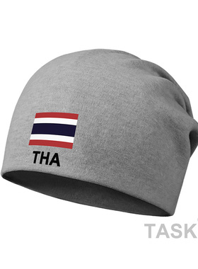 泰国Thailand国家队运动防风薄款棉帽堆堆帽子男女保暖潮设 无界