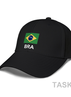 巴西Brazil国家太阳帽鸭舌帽男女防晒棒球帽运动钓鱼帽夏设 无界