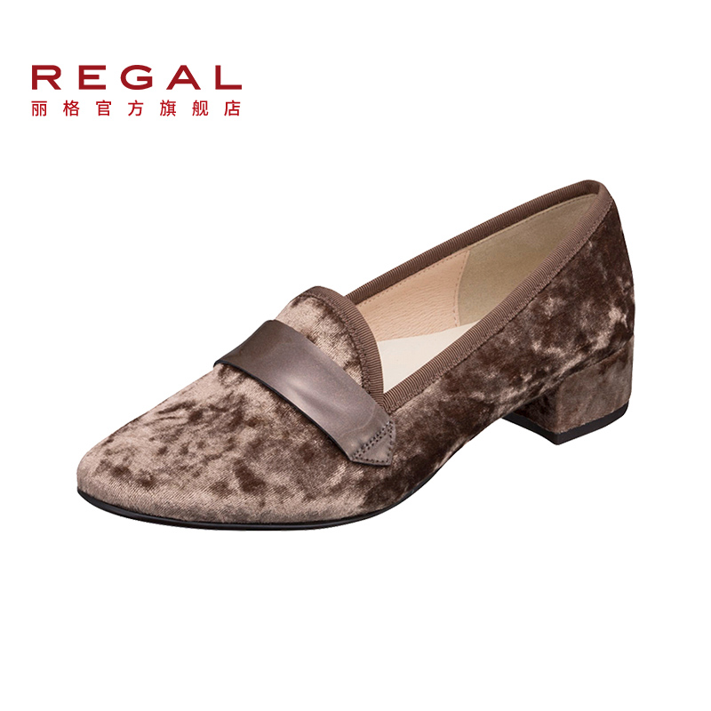 REGAL/丽格女士时尚休闲单鞋日系拼色低跟女士单鞋F65K AE|msdalam kategori Kasut wanita, kasut rendah - dari Buy2taobao.com untuk memberikan perkhidmatan ejen Taobao profesional membeli