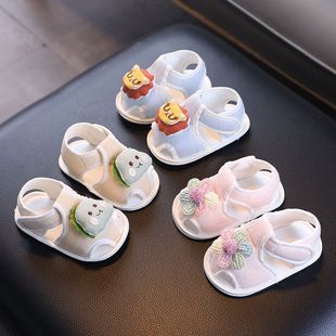 12个月一岁08 婴儿凉鞋 男女宝宝夏季 超薄透气轻便公仔学步鞋 防滑6