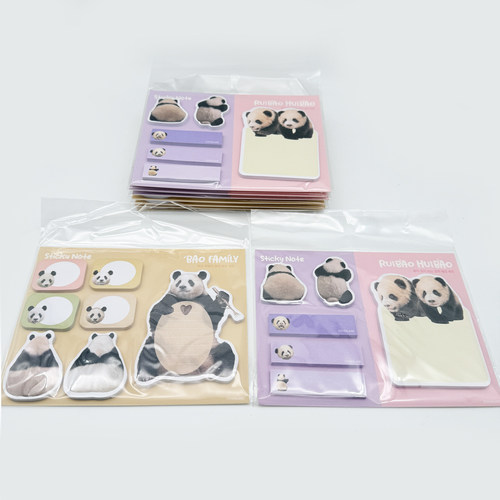 韩式便签本  可爱和风学生文具礼品创意卡通手绘熊猫 樱花手帐