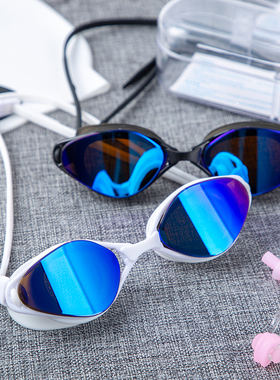 防紫外线户外泳镜黑色白色男女同意高清防水防雾防晒潜水游泳眼镜