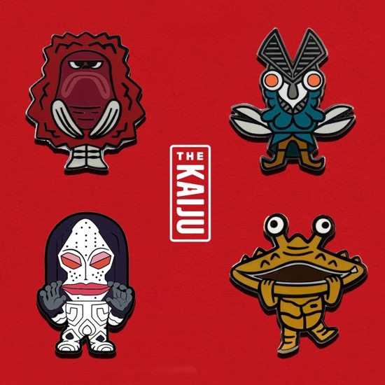 日本奥特曼怪兽复古胸针日系创意巴尔坦星人胸章钱多多卡通纪念章