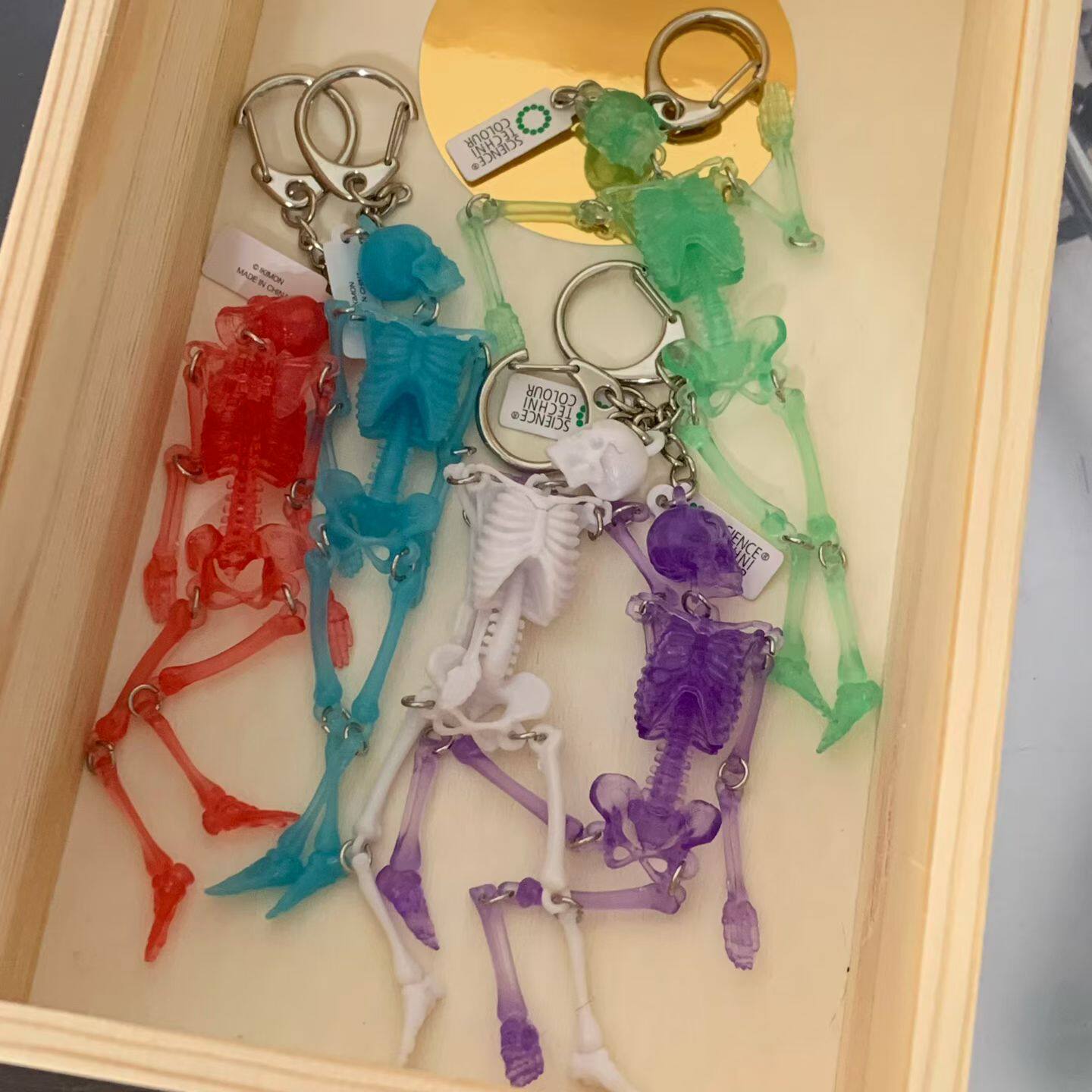 人体骨骼模型仿真钥匙扣挂件玩具