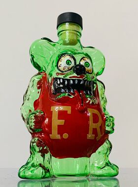 rat fink 芬克鼠立体公仔玻璃瓶酒瓶香薰花瓶家居装饰礼物