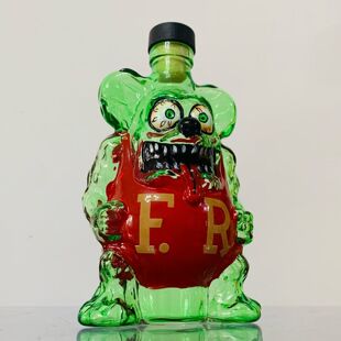 rat fink 芬克鼠立体公仔玻璃瓶酒瓶香薰花瓶家居装饰礼物
