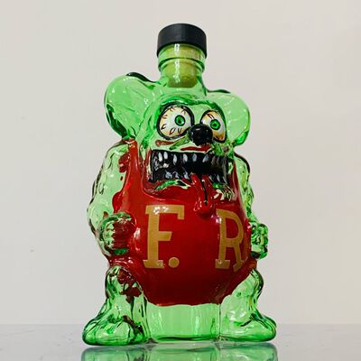 rat fink 芬克鼠立体公仔玻璃瓶酒瓶香薰花瓶家居装饰礼物