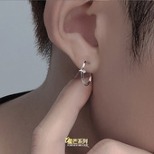 嘻哈气质霸气星形元 耳环男潮流耳钉高级感小众ins痞帅个性 男款 素