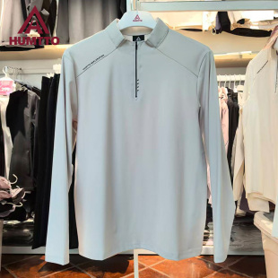 户外休闲半拉链上衣19U702A 立领保暖打底衫 悍途男长袖 T恤秋冬新款