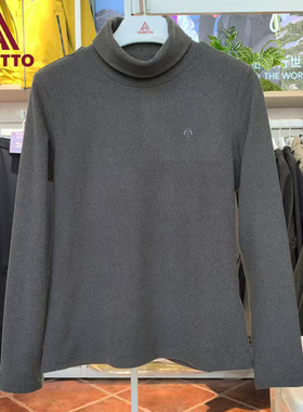 悍途户外休闲衣抓绒衣女秋冬新款高领保暖打底衫专柜正品38U220B