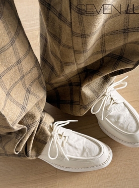 SEVEN LUNA~国内正品2026春季英伦小皮鞋乐福鞋粗跟单鞋女SLWC752