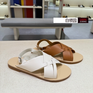 achette雅氏~专柜正品2025夏季度假风舒适百搭休闲罗马凉鞋女4SH1