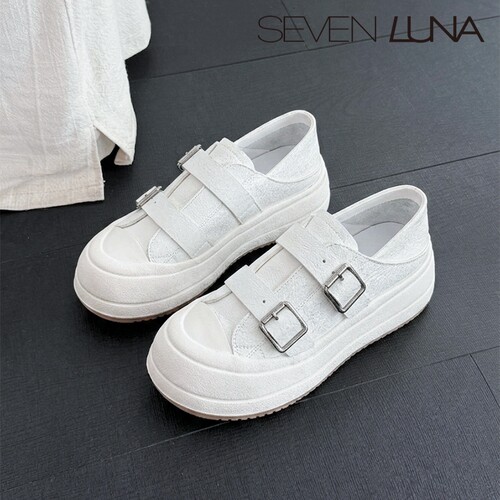 SEVEN LUNA~国内正品2026秋季厚底增高小白鞋百搭休闲鞋女SLAM016