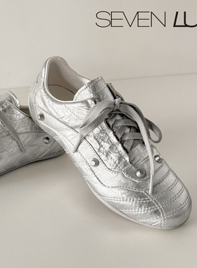 SEVEN LUNA~国内正品2026春季芭蕾风德训鞋内增高休闲鞋女SLDQ119