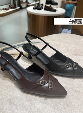 LE SAUNDA莱尔斯丹专柜正品2026春夏气质通勤高跟单凉鞋女7M54801
