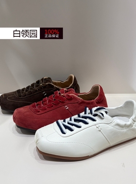 布朗尼蹀愫专柜正品2026年春季红色芭蕾德训鞋休闲鞋女T76190Y-01