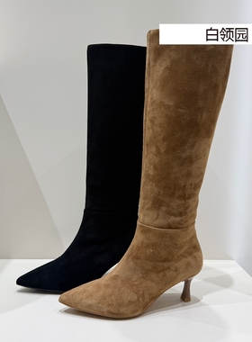 tigrisso蹀愫专柜正品2025秋冬两穿堆堆靴靴时装长靴女TA65705-14