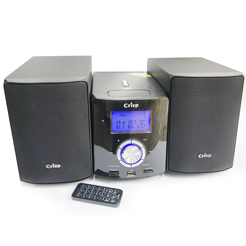 韩国CRISP迷你CD组合音响 家用CD收音机桌面CD机蓝牙CD播放机音箱