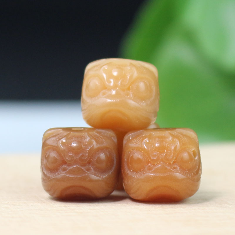 手工风化白玉菩提子创意DIY隔珠图片