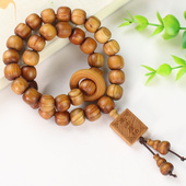 创意崖柏木挂件个性 桶珠10 11MM跑环佛珠饰品手持珠陈化料高油性