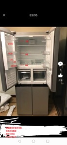 适用于博世西门子多开门十字冰箱配件门上挂架升降瓶架玻璃置物架