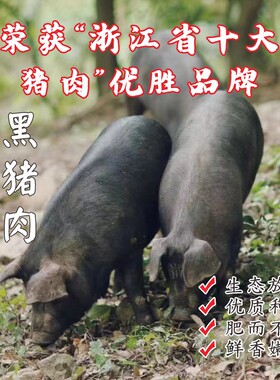 【闹妈】舟山虾峙沟头井海岛生态放养黑土猪/浙江省十佳好猪肉