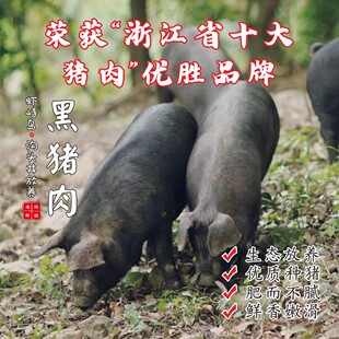 【闹妈】舟山虾峙沟头井海岛生态放养黑土猪/浙江省十佳好猪肉