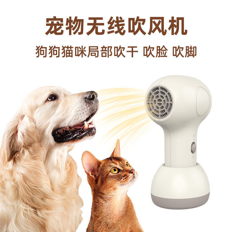 宠物无线吹风机 迷你型风筒宠物吹脸吹脚猫咪狗狗吹风机无线充电