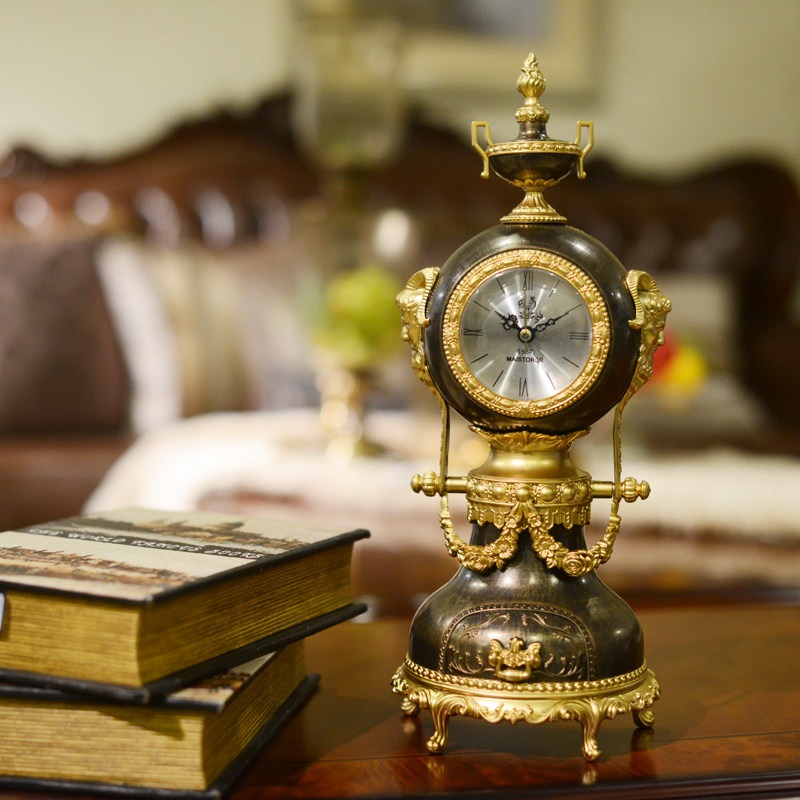 娃圈欧式钟表/现代摆钟奢华复古音乐时钟家用台钟美式装饰城堡钟,家居饰品,座钟,淘宝优惠券,粉丝福利购,淘宝优惠卷