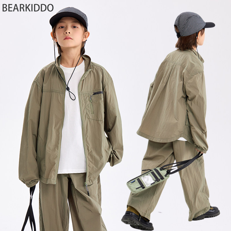 春夏薄软2026男童速干外套儿童夏装皮肤衣中大童柔软防晒服空调服图片