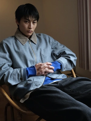 【VOVOSHOP】韩国代购 BEAKER24早秋 男女同款哈林顿夹克外套