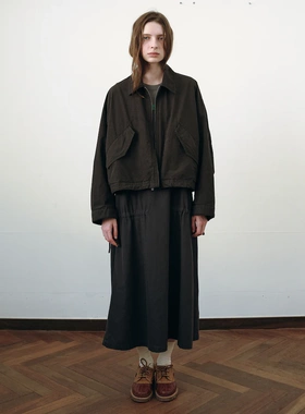 【VOVOSHOP】韩国代购 BEAKER Washing Cotton Harrington Outer