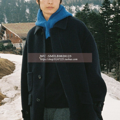 【BEAKER】2025秋冬 韩国代购 VOVOSHOP男士手刷轻羊毛外套