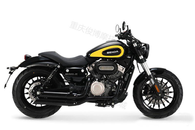 奔达金吉拉300 太子摩托车450大排量巡航皮带风暴复古车 整车