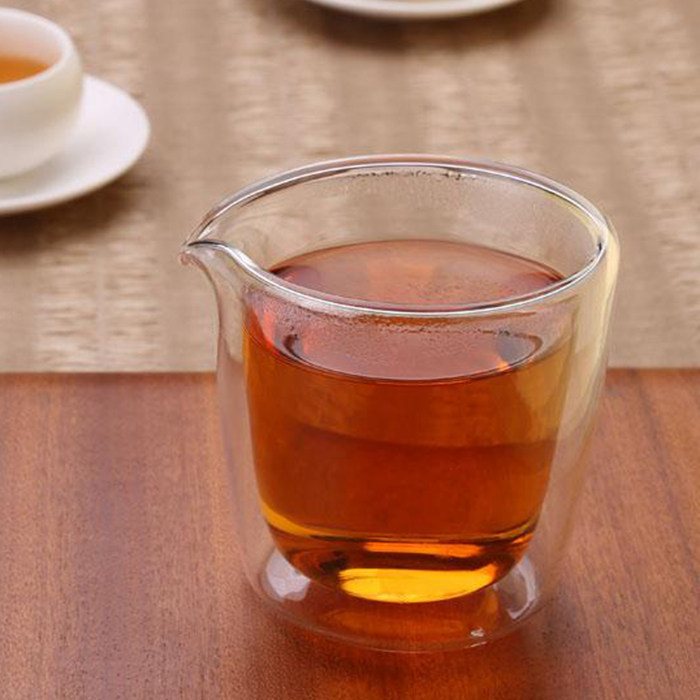 台湾宜龙茶具正品新款双层玻璃匀海茶海公道杯加厚隔热包邮