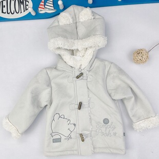 男女新生婴幼儿童装宝宝加厚绒羔羊皮毛一体保暖棉袄外套雪服秋冬