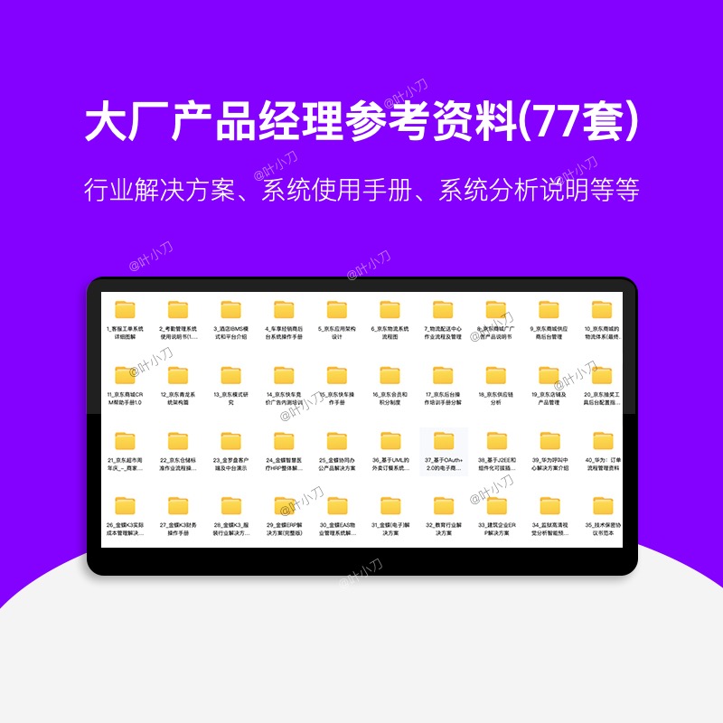 大厂产品经理资料产品解决方案大全案例-封面