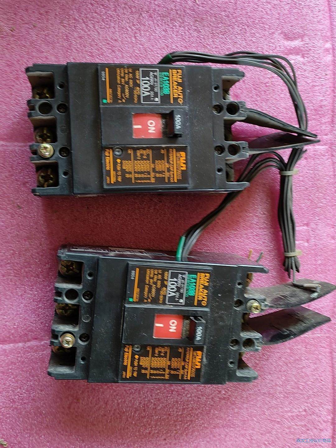 富士EA103B 3P100A塑壳断路器/空气开关，成色如图议价商品