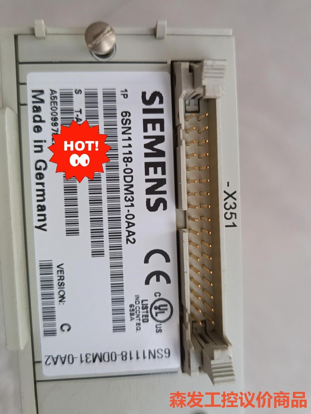西门子轴卡6sn1118-0dm31-0aa2，二手拆机，功森发议价商品