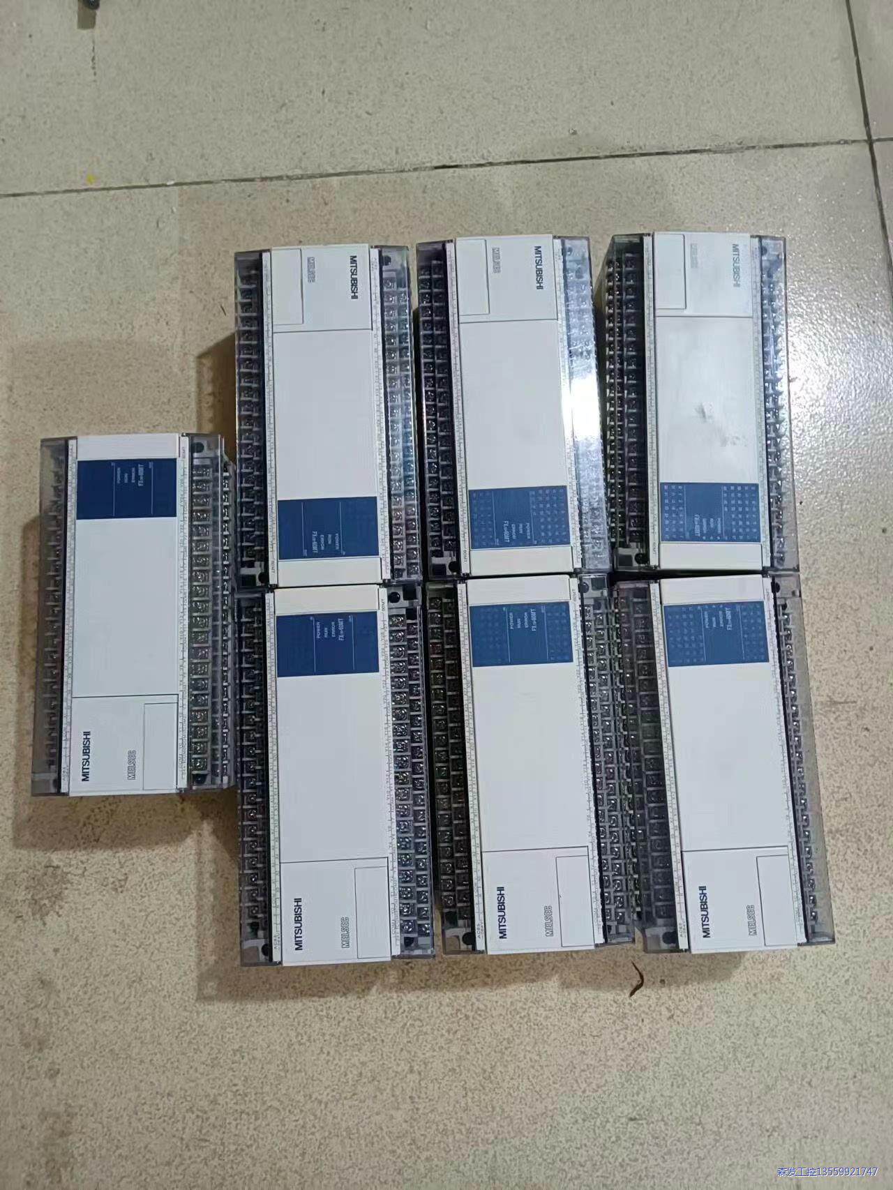三菱PLC可编程控制器，型号FX1N-60MT-001，九成议价商品