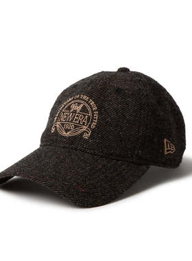 日柜NEWERA高端支线高尔夫球帽英伦范复古毛呢面料休闲街头男女帽