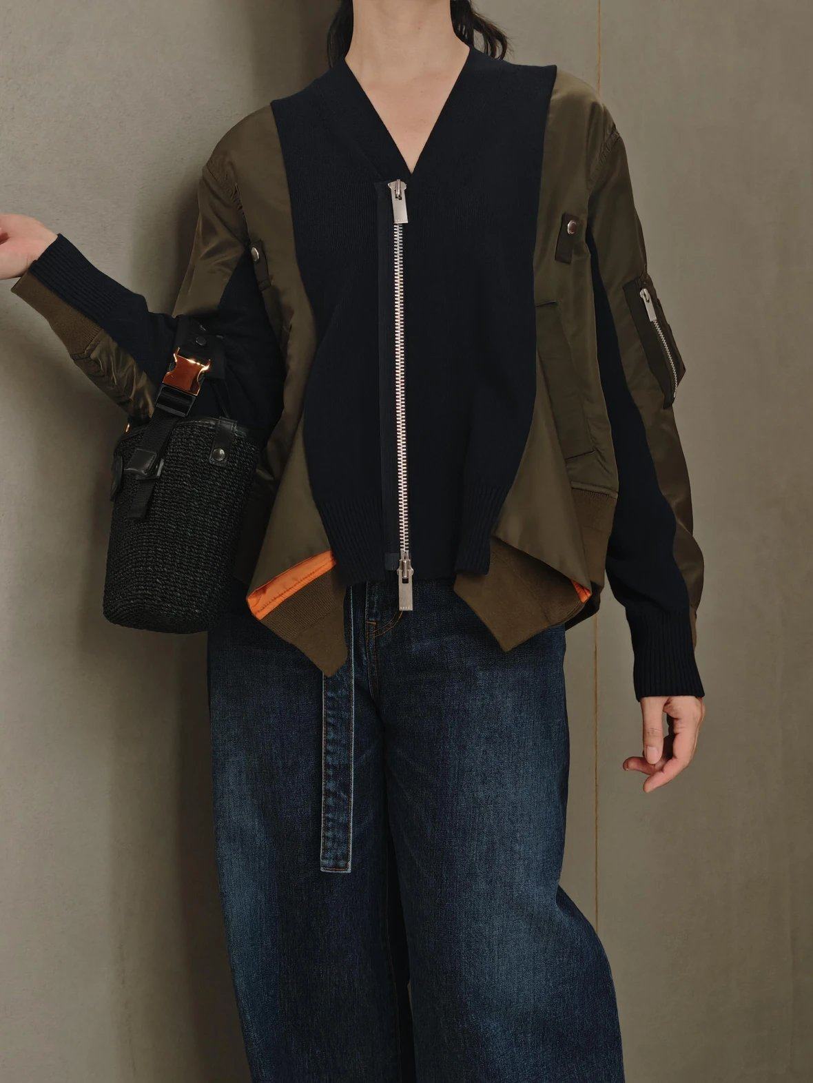 S*CAI纯元 贵贵8K + 重工多口袋拼接撞色设计 时髦气质夹克外套,女装/女士精品,短外套,淘宝优惠券,粉丝福利购,淘宝优惠卷