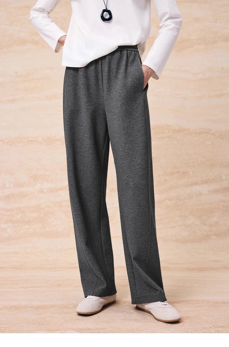 秋冬硬核刚需！超柔软加厚加绒抽绳松紧腰真丝羊绒加绒运动裤卫裤