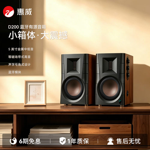 惠威D200有源音响aptx客厅