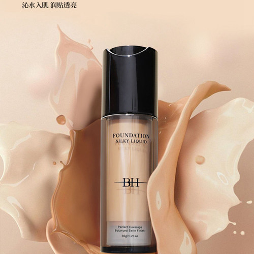 BH丝滑粉底液持久不脱妆干皮油皮亲妈遮瑕控油服帖保湿学生平价女