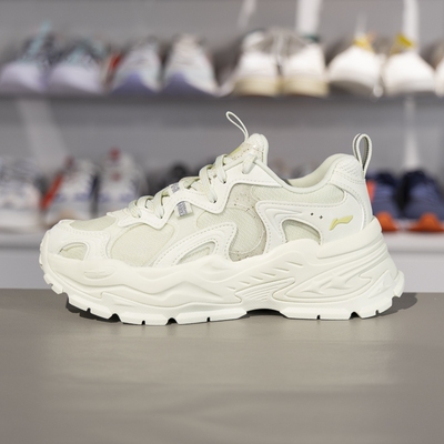 李宁星芒休闲鞋女子2025夏新款潮流复古老爹鞋经典运动鞋AGCV046